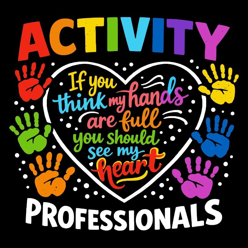 Cœurs des professionnels de l’activité Empreintes colorées de mains de la