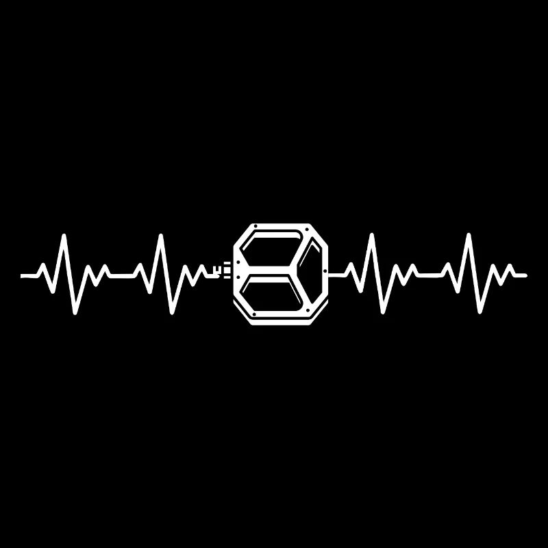 Bicycle Pedal MTB Paw ECG Heartbeat