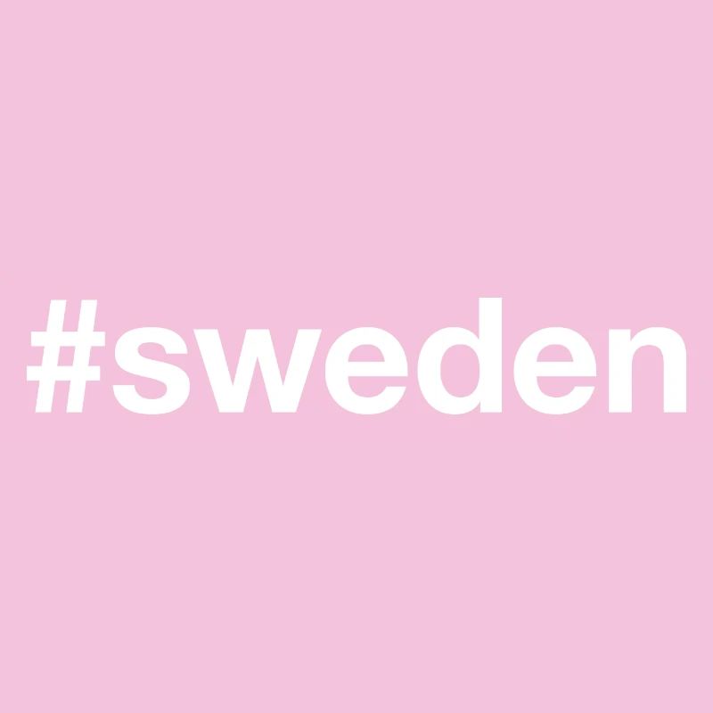 SUÈDE Hashtag Schweden