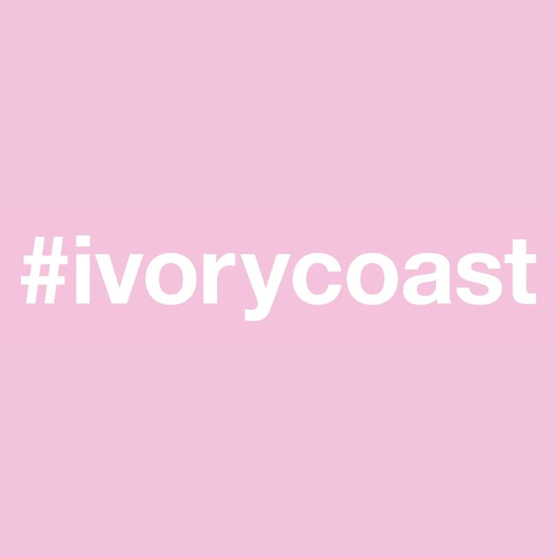 IVORY COAST Hashtag Elfenbeinküste