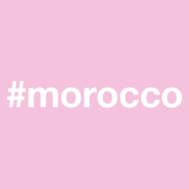 MOROCCO Hashtag Marokko