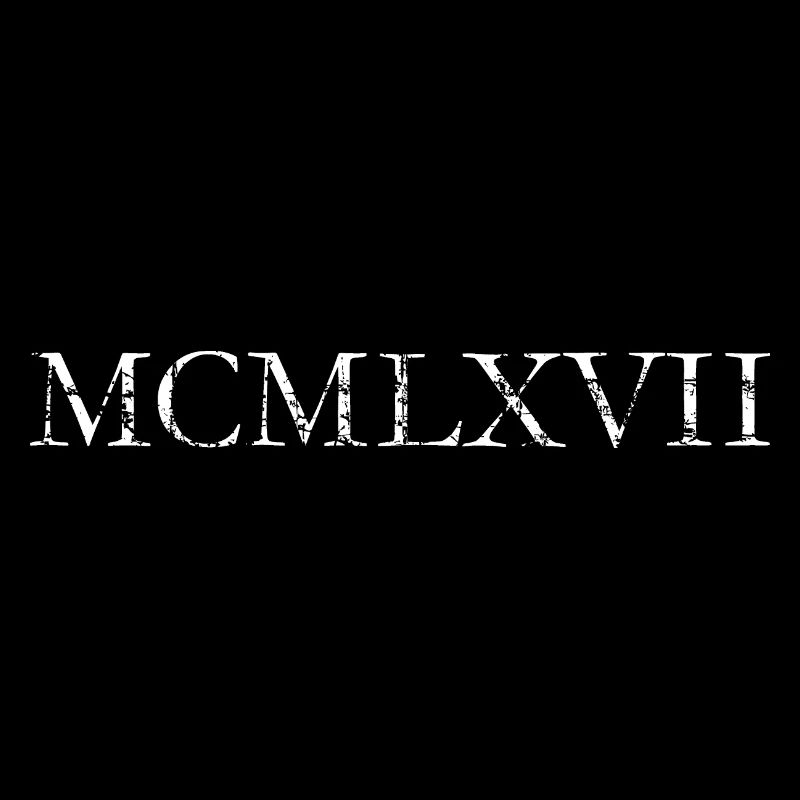 MCMLXVII 1967 Romain Anniversaire Année