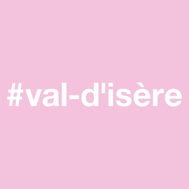 Hashtag de ski à Val-d’Isère