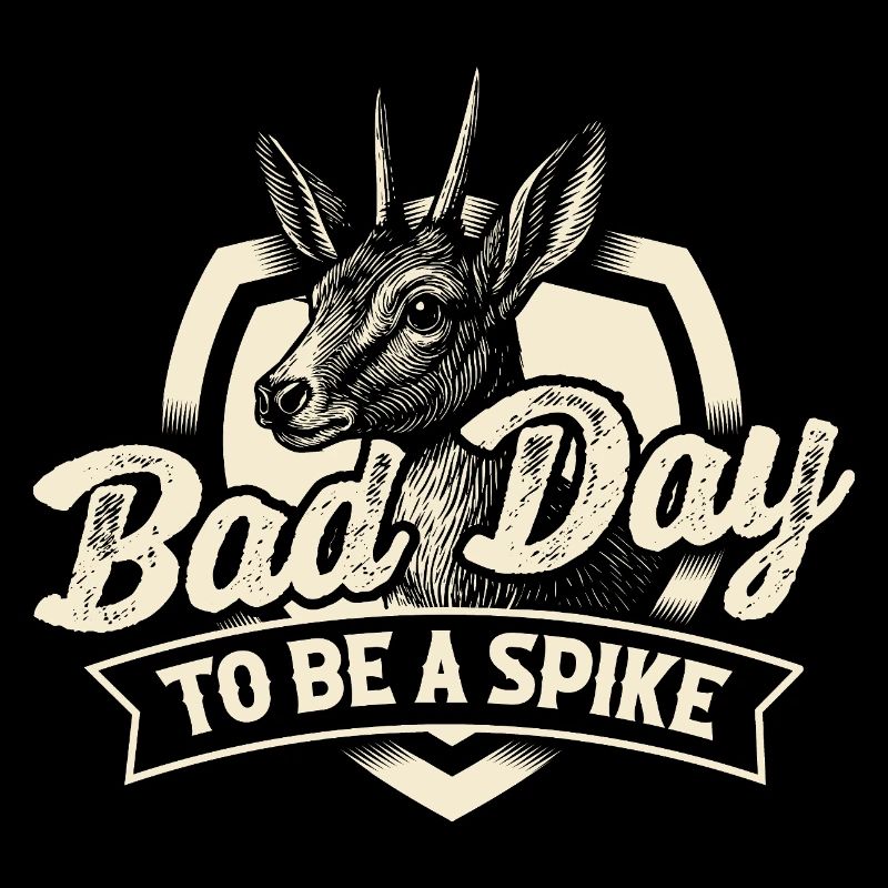 Bad Day To Be A Spike Citation de chasse drôle