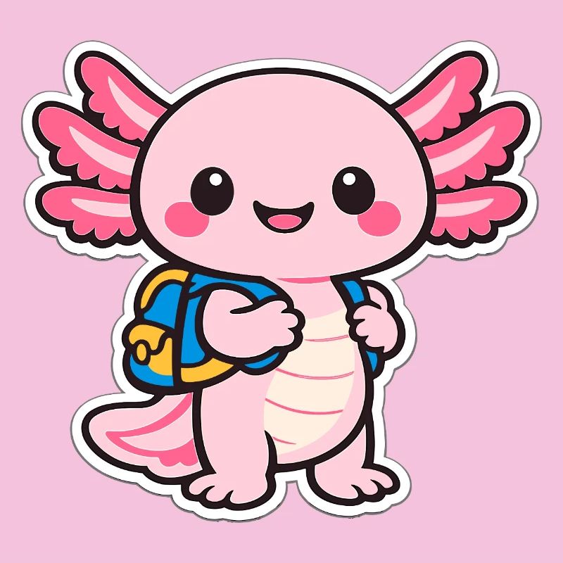 Kuscheliger axolotl