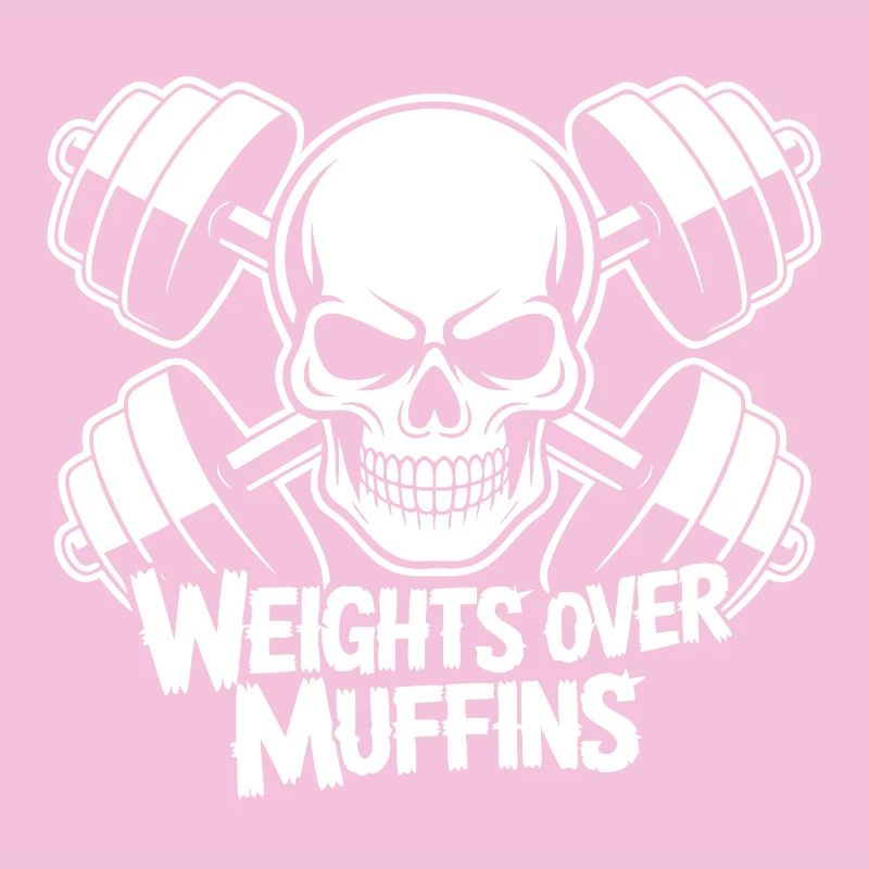 Gewichte über Muffins Schädel