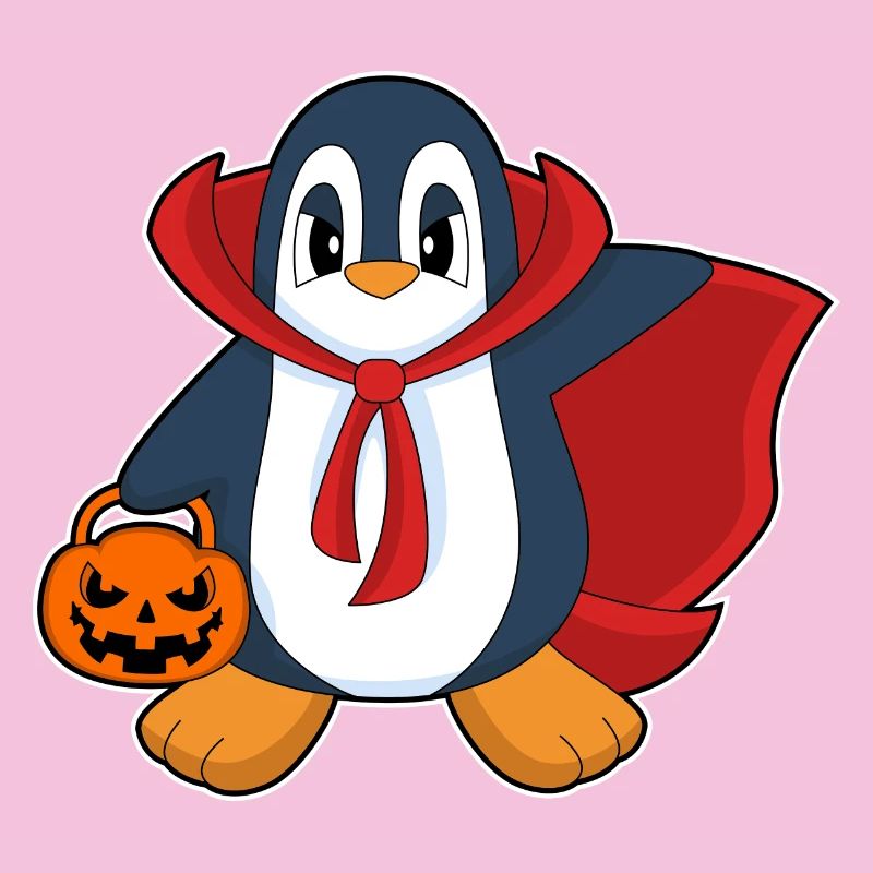 Penguin Halloween Vampire