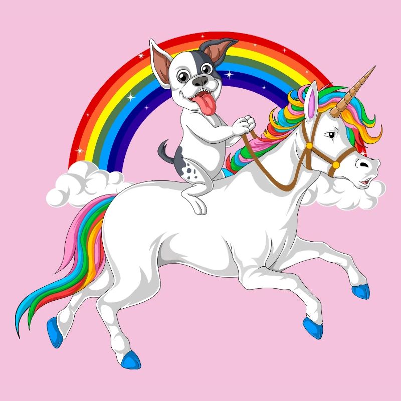 Bouledogue français équitation licorne