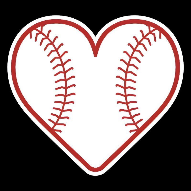 Baseball Herz Design Liebe Baseball
