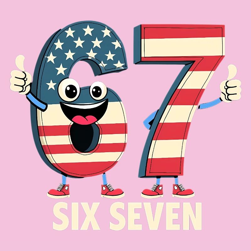 US Flag 67 Memes Six Seven