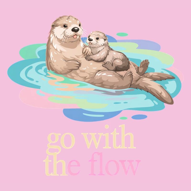 Otter Duo in Pastel Flow