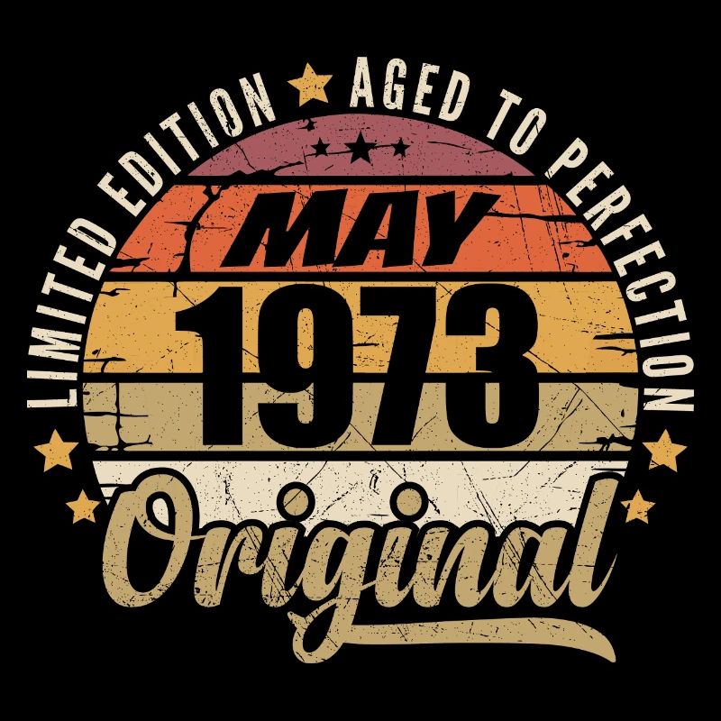Design Vintage Mai 1973 Édition Limitée Mai 1973