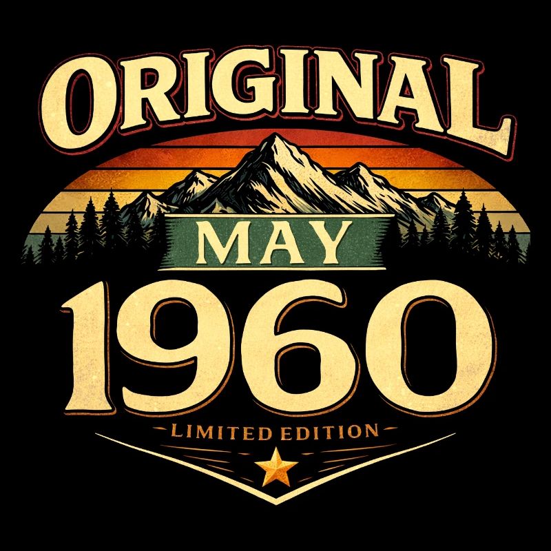 66. Geburtstag Geschenk Original Mai 1960