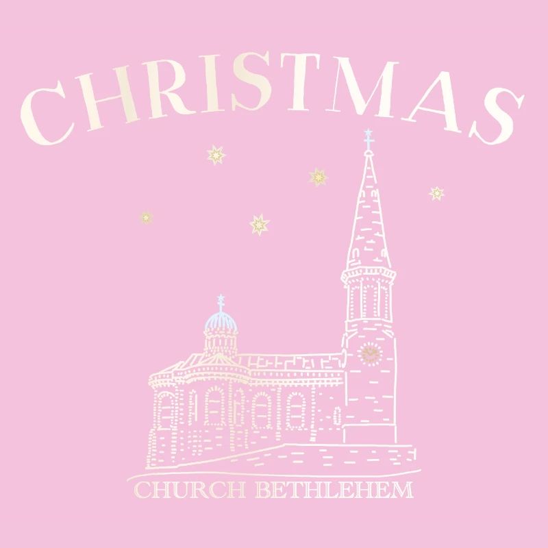 Weihnachtskirche Bethlehem Zeichnung