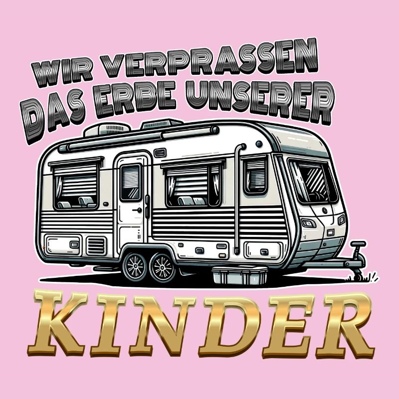 Das Erbe unserer Kinder Lustiger Spruch Wohnwagen