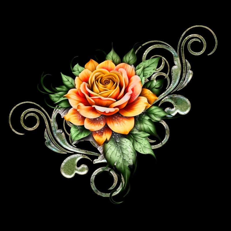 La beauté d’une rose élégante en fleurs