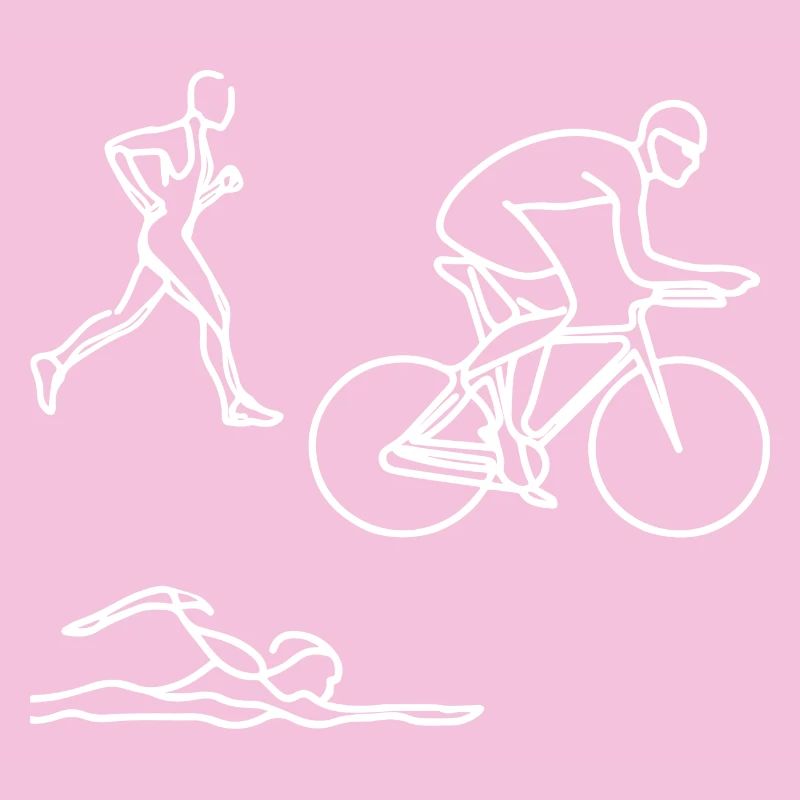 Triathlon Zeichnung