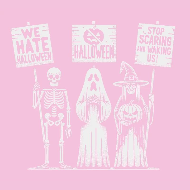 Conception de squelettes de protestation d’Halloween