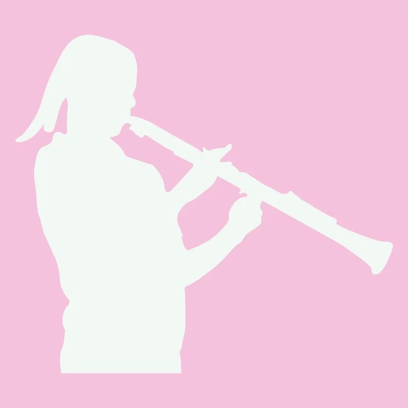 Silhouette with clarinet