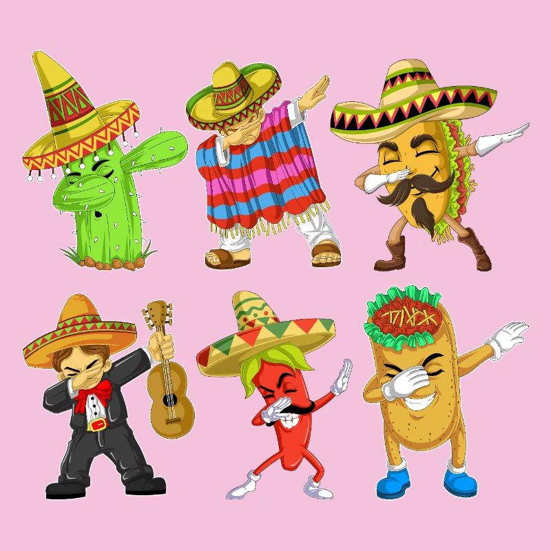 Cinco De Mayo Dabbing Charaktere Shirt