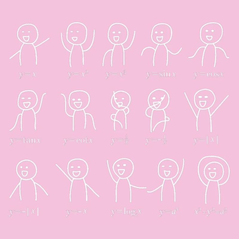 Mathe Funktions Tanz Funny Figures Algebra Dance