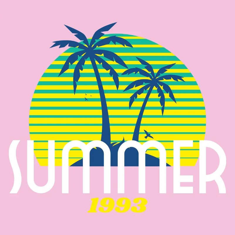Tropical Palm Tree & Sunset Design