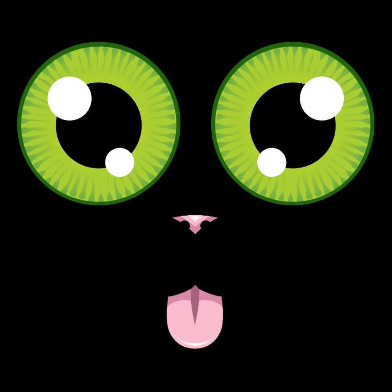 Le chat tire la langue