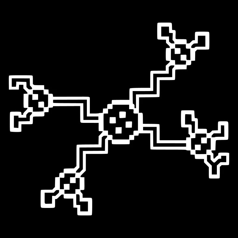 Neuron Nerve Cell Pixel 8-Bit