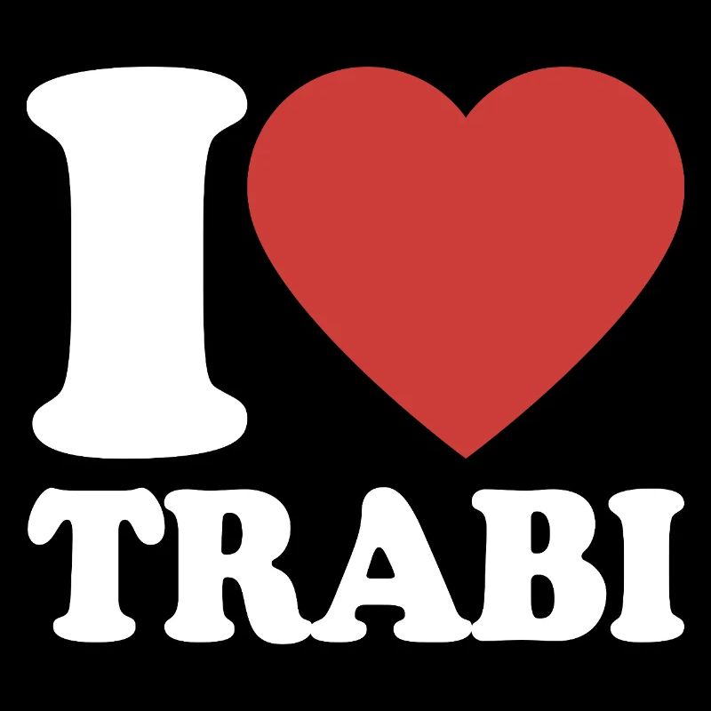 Ich liebe Trabi Herz Retro-Design