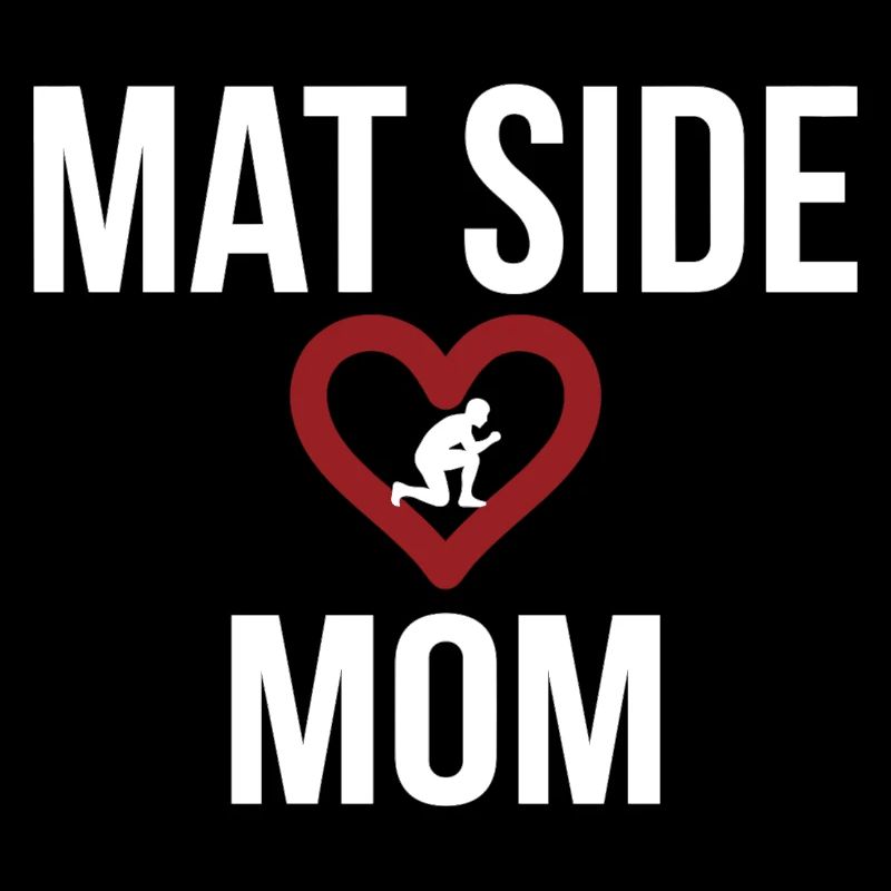 Conception du cœur de la maman côté du tapis