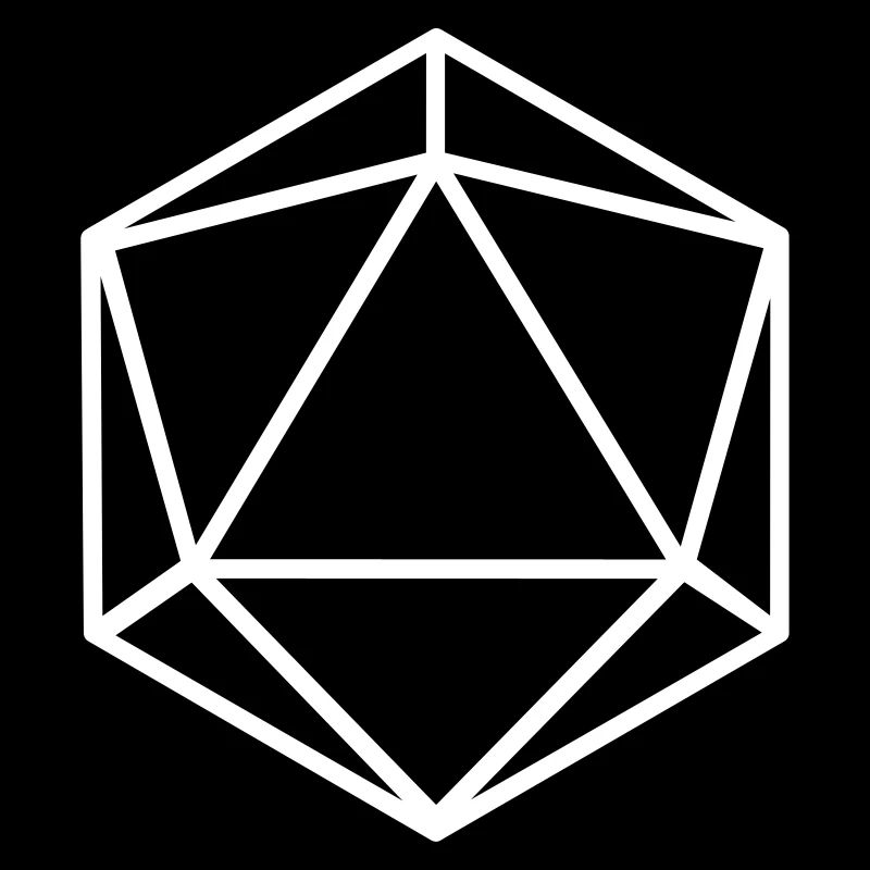 D20 W20 Würfel abstrakt