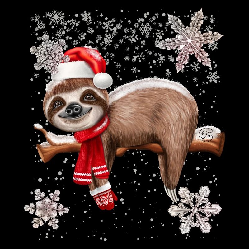 Weihnachten Faultier niedlich