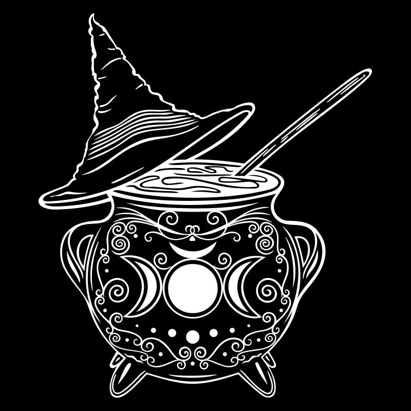 Witch's Cauldron Witch's Hat Witches Walpurgis Night