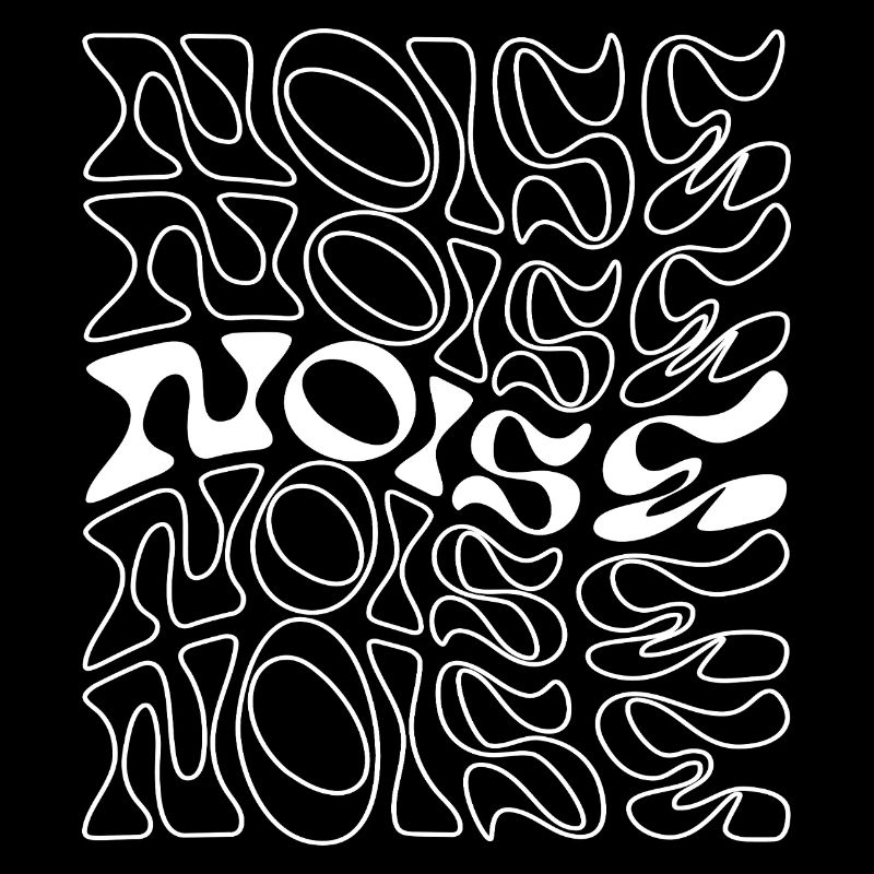 Noise Musik Abstraktes flüssiges Linienmuster