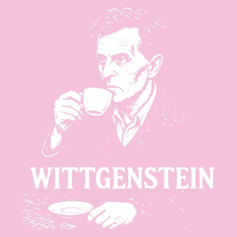 Portrait de café philosophe de Wittgenstein