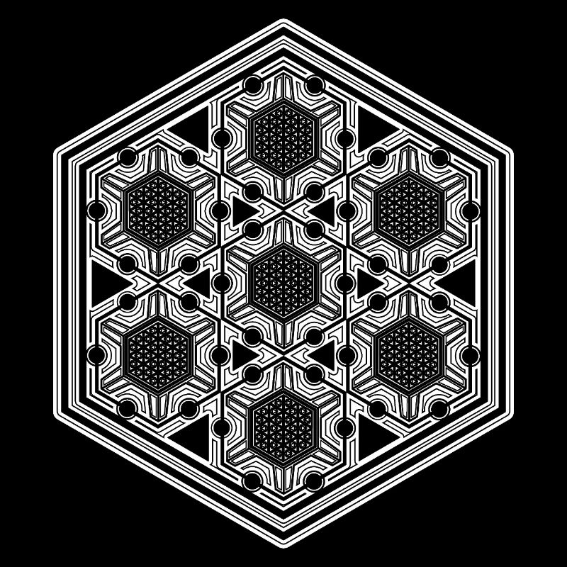 Rave Festival Psytrance Mandala Geometry Pattern
