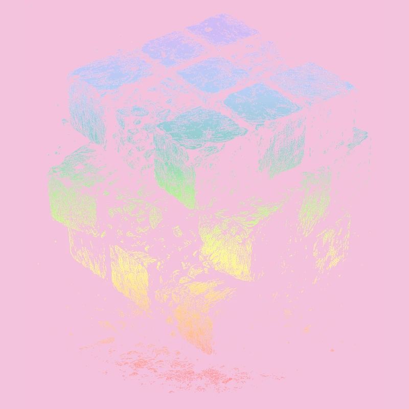 Cube Rainbow Colors