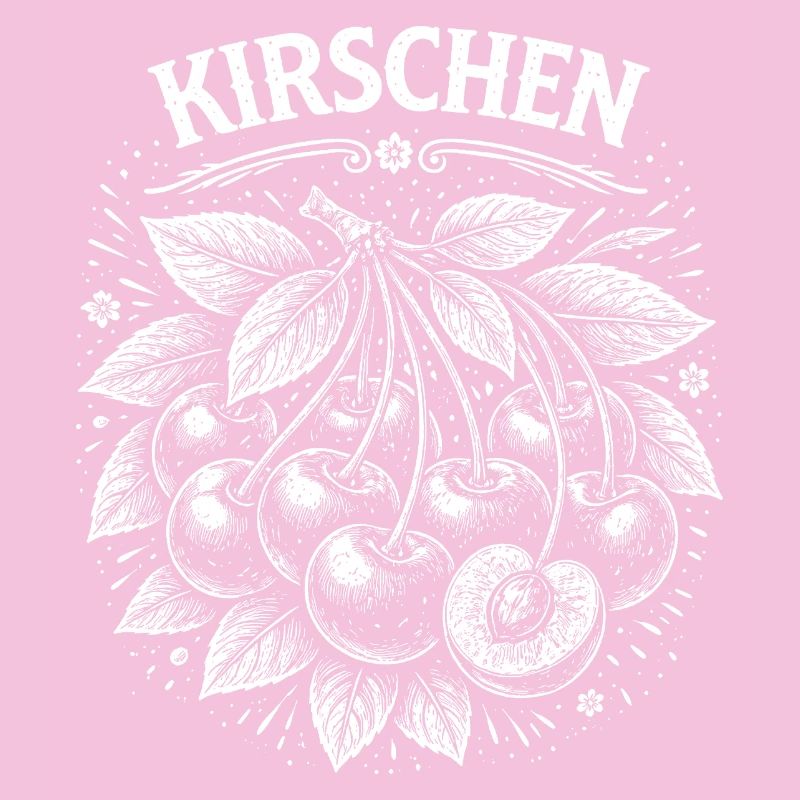 Cherry cluster illustration