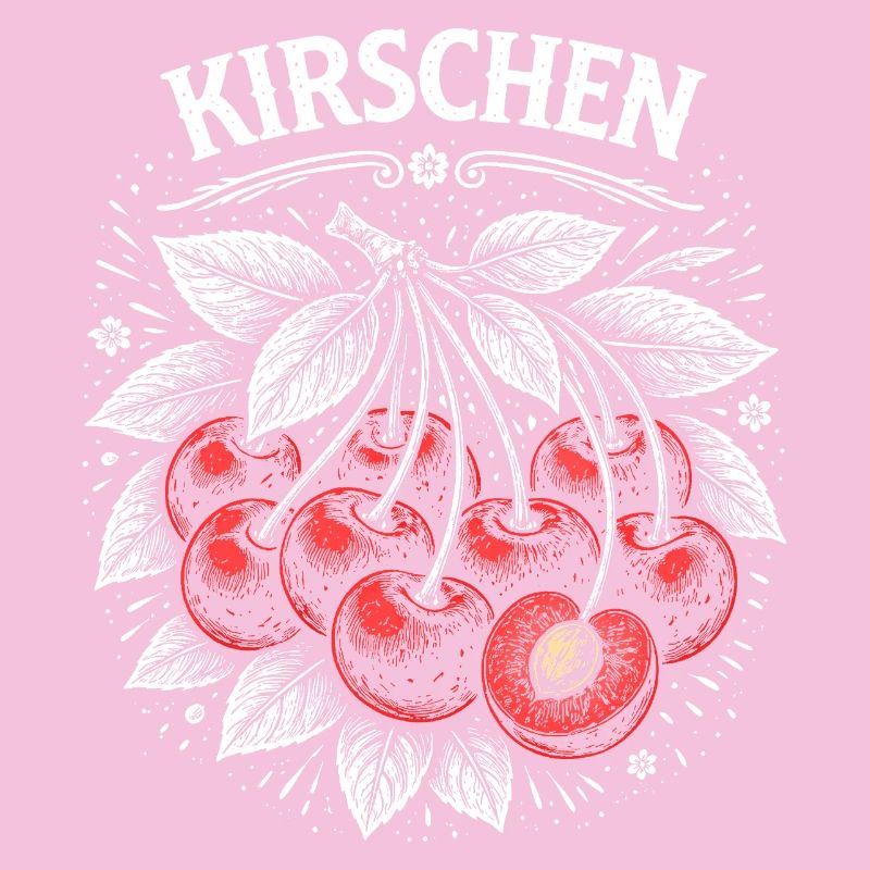 Cherries Botanical Vintage Print