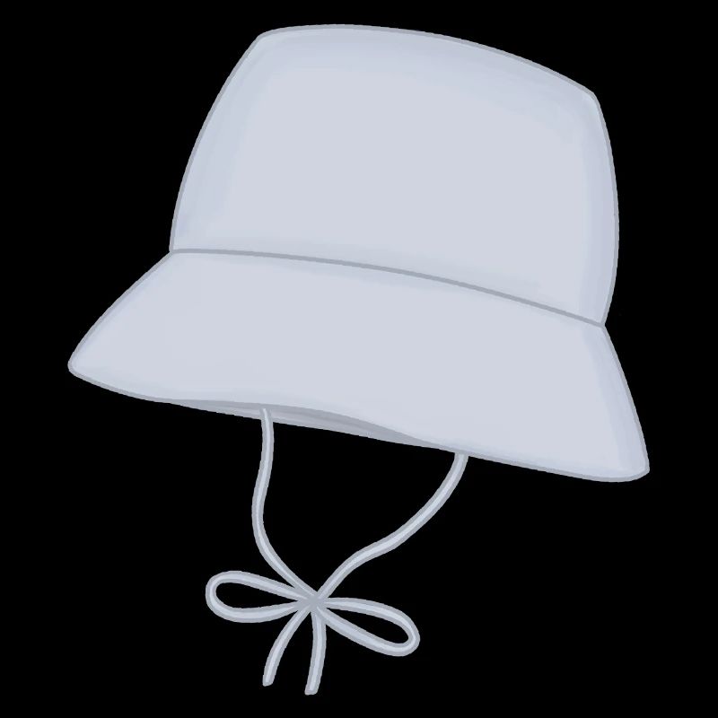 Chapeau à seau pastel avec sangle de menton