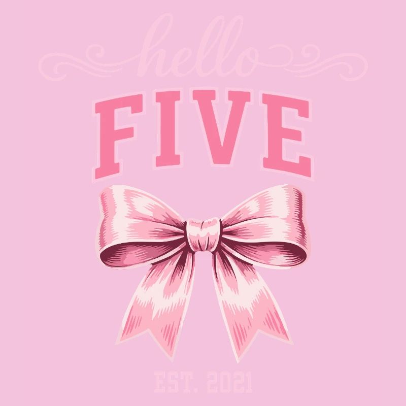 Hello Five 5 Ans Est 2021 Anniversaire Nœud