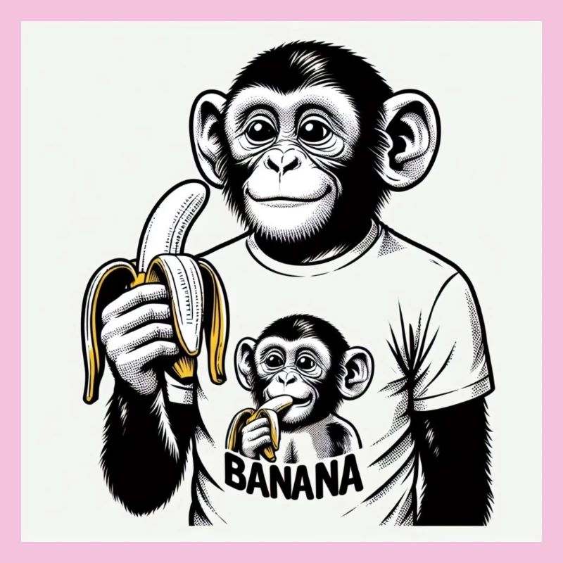 A monkey and his banana