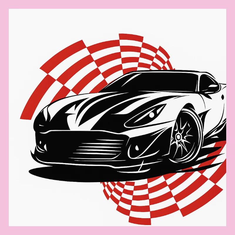 Ein Sportwagen mit dynamischem Stil