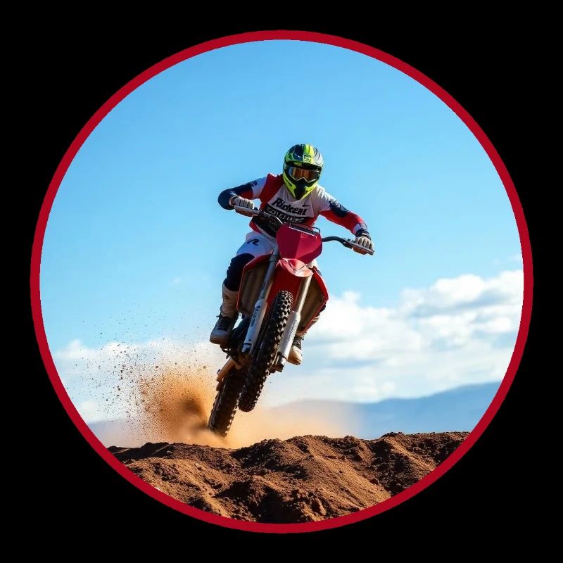 Motocross Farblogo - Rot