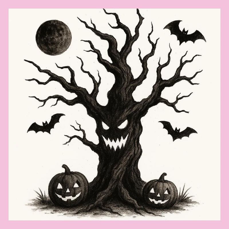 Halloween-Gruselbaum 31. Oktober