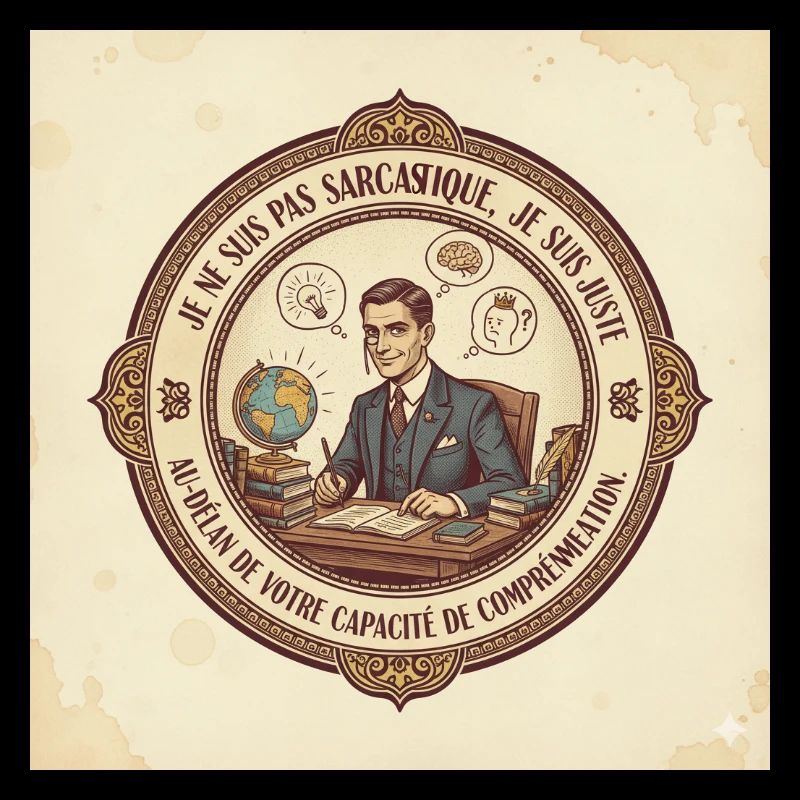 Vintage Büro Sarkasmus
