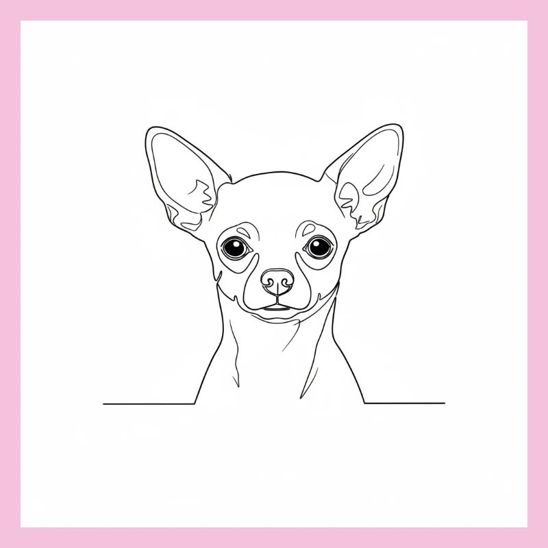 Chihuahua Linien Minimal