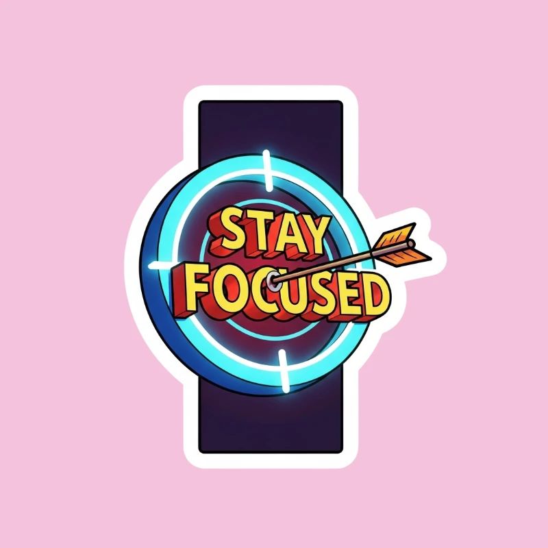 Stay Focused Target Neon