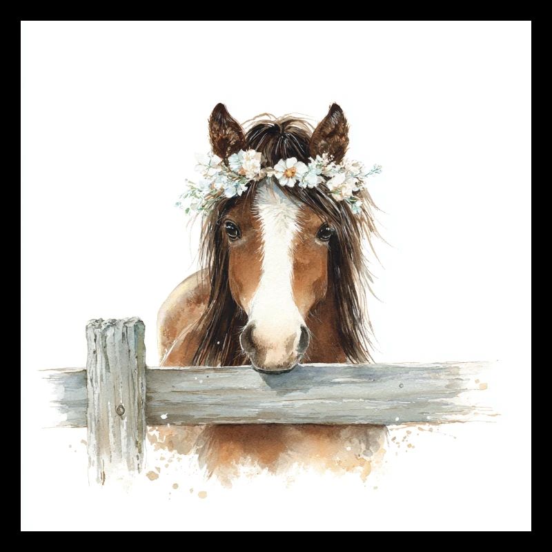 Floral Crowned Horse