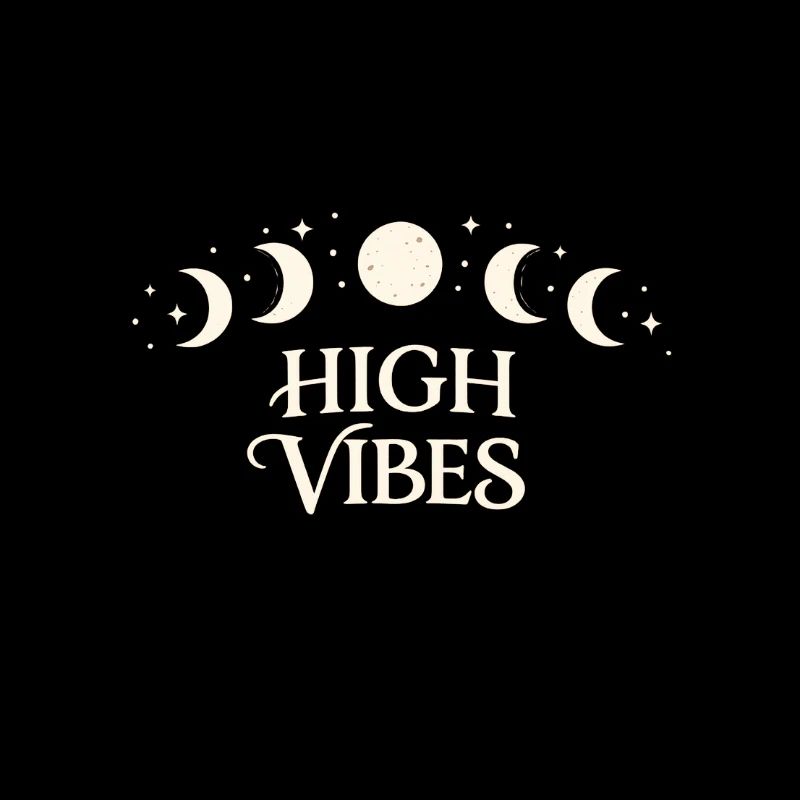 High Vibes Moon Phases Pattern